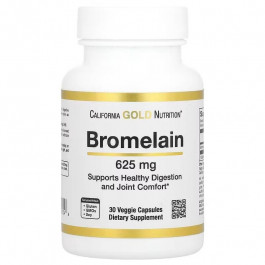   California Gold Nutrition Bromelain 620 mg 30 капсул