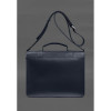 BlankNote Сумка-портфель жіноча шкіряна синя  Porte BN-BAG-58-navy-blue - зображення 4