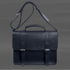 BlankNote Сумка-портфель жіноча шкіряна синя  Porte BN-BAG-58-navy-blue - зображення 8