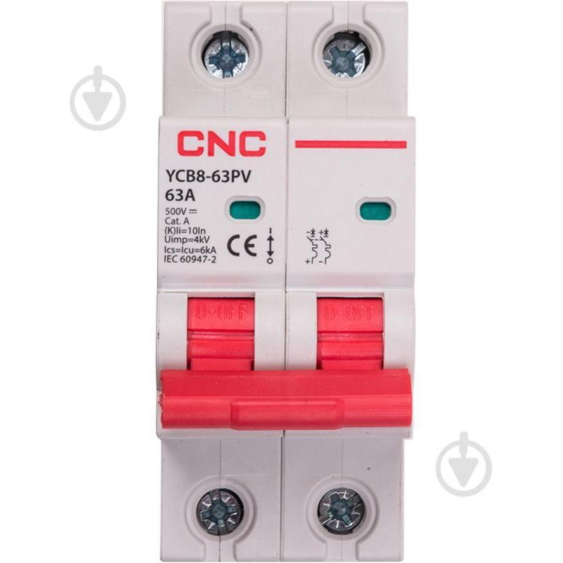 CNC Electric YCB8-63PV 2P C63 DC500 6ka (NV821662) - зображення 1