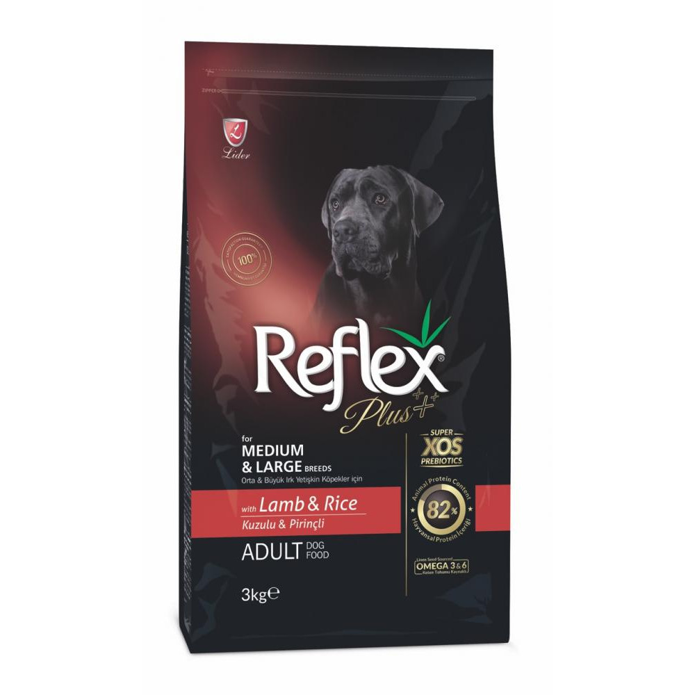 Reflex Plus Adult Medium Large Breeds Lamb Rice 3 кг RFX-105 - зображення 1