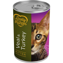   Lovely Hunter Kitten Veal & Turkey 400 г (LHU45346)