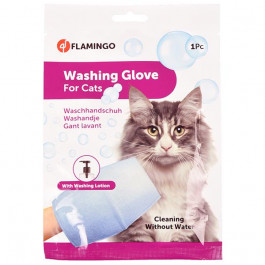   Karlie-Flamingo Рукавица-салфетка для мытья без воды Washing Glove Cat, для котов (507322)