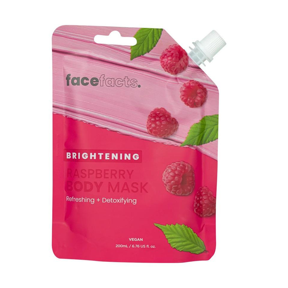 Face Facts Маска для тіла  Brightening Raspberry Body Mask Освітлювальна Малина 200 мл (5031413928747) - зображення 1