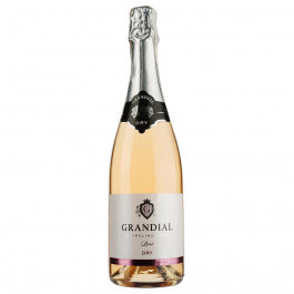   Les Grands Chais de France Ігристе вино  Grandial Rose Brut, рожеве, сухе, 10,5%, 0,75 л (3500610053962)