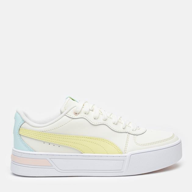 PUMA Кеди  Skye 37476409 38 (5) 24 см Whisper White-Yellow Pear-Blue Glow-Cloud Pink (4063697690936) - зображення 1