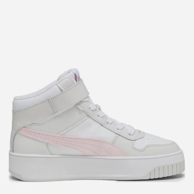 PUMA Жіночі кеди високі  Carina Street Mid 39233704 37.5 (4.5UK) 23.5 см  White-Frosty Pink-Feather Gray  - зображення 1