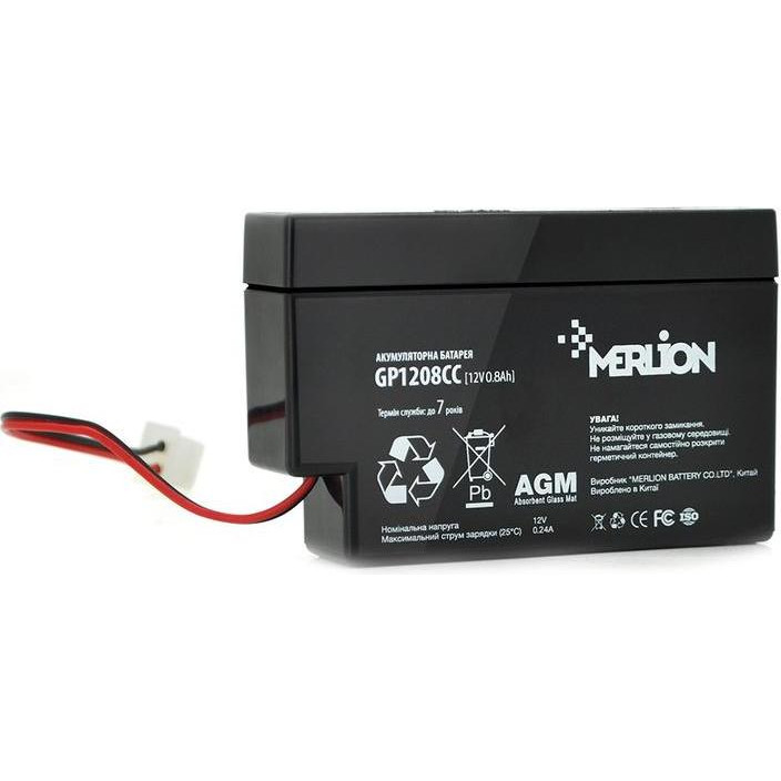 Merlion 12V-0.8Ah (GP1208C) - зображення 1