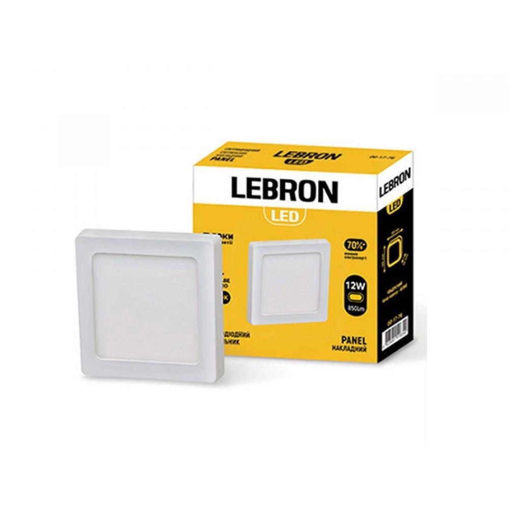 Lebron Накладний світильник світлодіодний  L-PSS-1241, 12W LED, 850Lm 4100К (12-10-88) - зображення 1