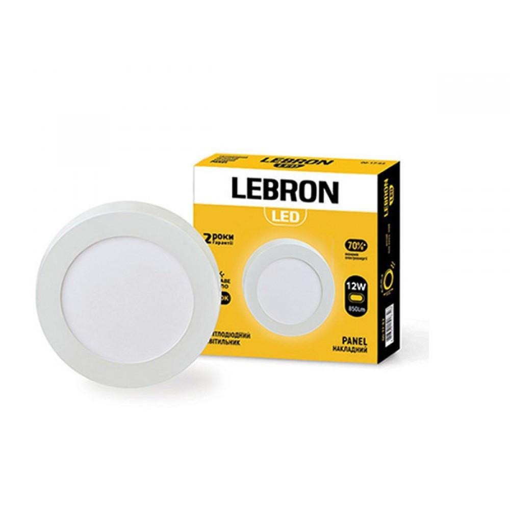 Lebron Накладний світильник світлодіодний  L-PRS-1241, 12W LED, 850Lm, 4100К (12-10-67) - зображення 1