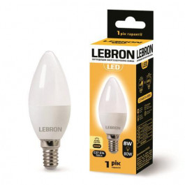   Lebron LED L-C37 8W E14 3000K 700Lm (LEB 11-13-27)