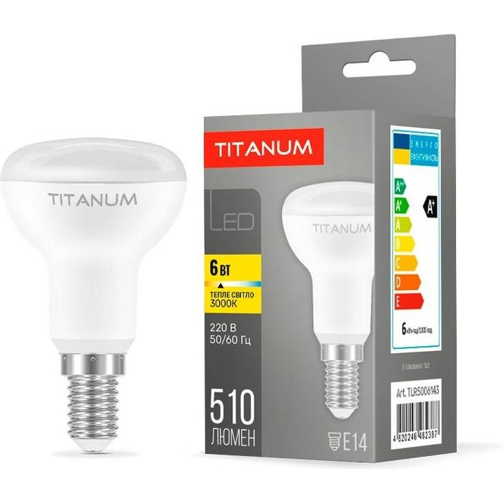 TITANUM LED R50 6W E14 3000K (TLR5006143) - зображення 1