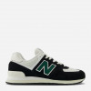 New Balance Чоловічі кросівки  574 U574RBG 46.5 (12US) 30 см Чорні/Зелені (197376887134) - зображення 1