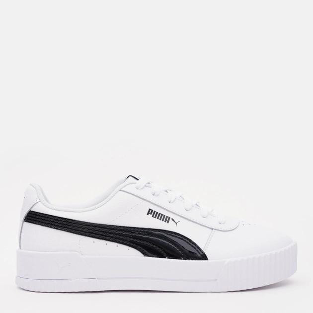 PUMA Жіночі кеди низькі  Carina Pfs Wn S 37121202 40.5 (7UK) 26 см  White- Black (4062449255881) - зображення 1