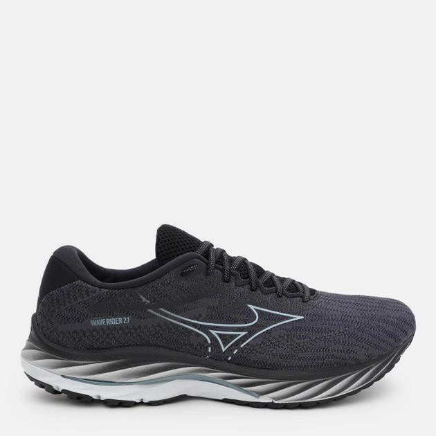 Mizuno Чоловічі кросівки для бігу  Wave Rider 27 2E J1GC230402 44.5 (10UK) 29 см Чорний/Сірий (505943156324 - зображення 1