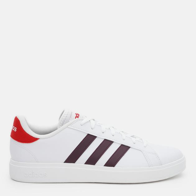 Adidas Чоловічі кеди  Grand Court Base 2.0 IE5258 42.5 (8.5UK) 27 см Ftwwht/Maroon/Betsca (4066765341532) - зображення 1