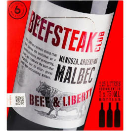   Beefsteak Club Вино  Beef & Liberty Malbec BIB, 2,25 л (5011932012608)