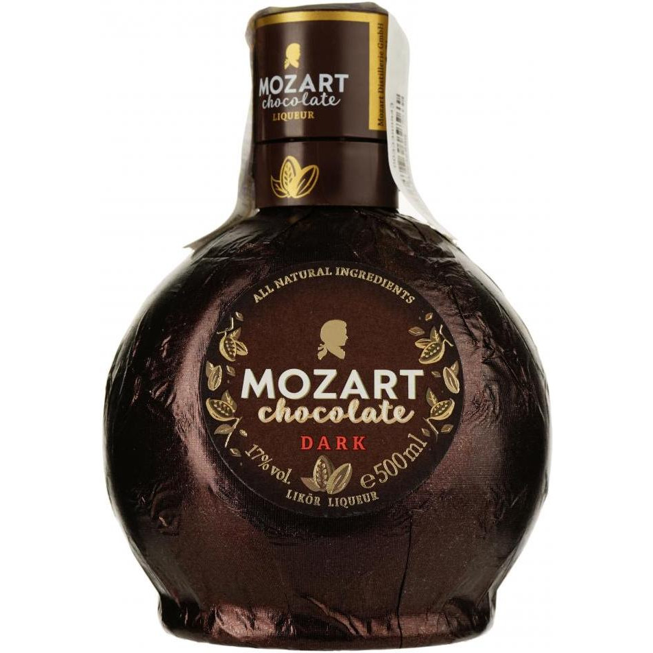 Mozart Лікер  Dark Chocolate Cream, 17%, 0,5 л (9013100040280) - зображення 1