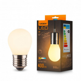   VIDEX LED Filament G45 4W 3000K E27 (VL-DG45MO)