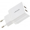 USAMS US-CC090 T24 Dual USB Travel Charger 2.1A EU White (CC90TC01) - зображення 1