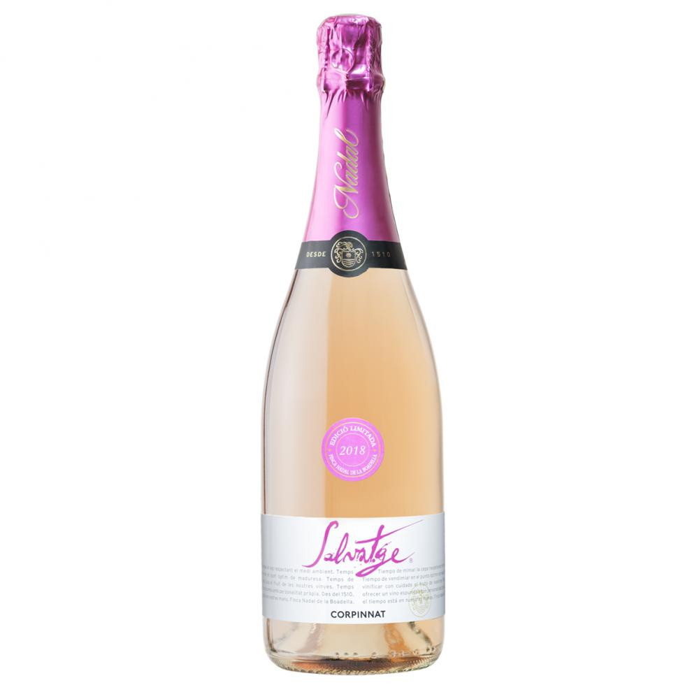 Nadal Вино ігристе  Salvatge Brut Rose, рожеве, брют, 12,5%, 0,75 л (8424554560162) - зображення 1