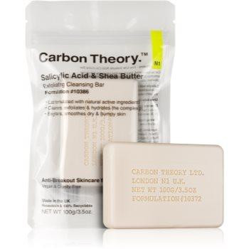 Carbon Theory Salicylic Acid & Shea Butter ніжне очищуюче мило з ефектом пілінгу 100 гр - зображення 1