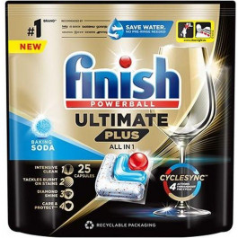   Finish Капсули для посудомийних машин  Ultimate Plus All in 1 Baking Soda 25 шт. (5908252010950)