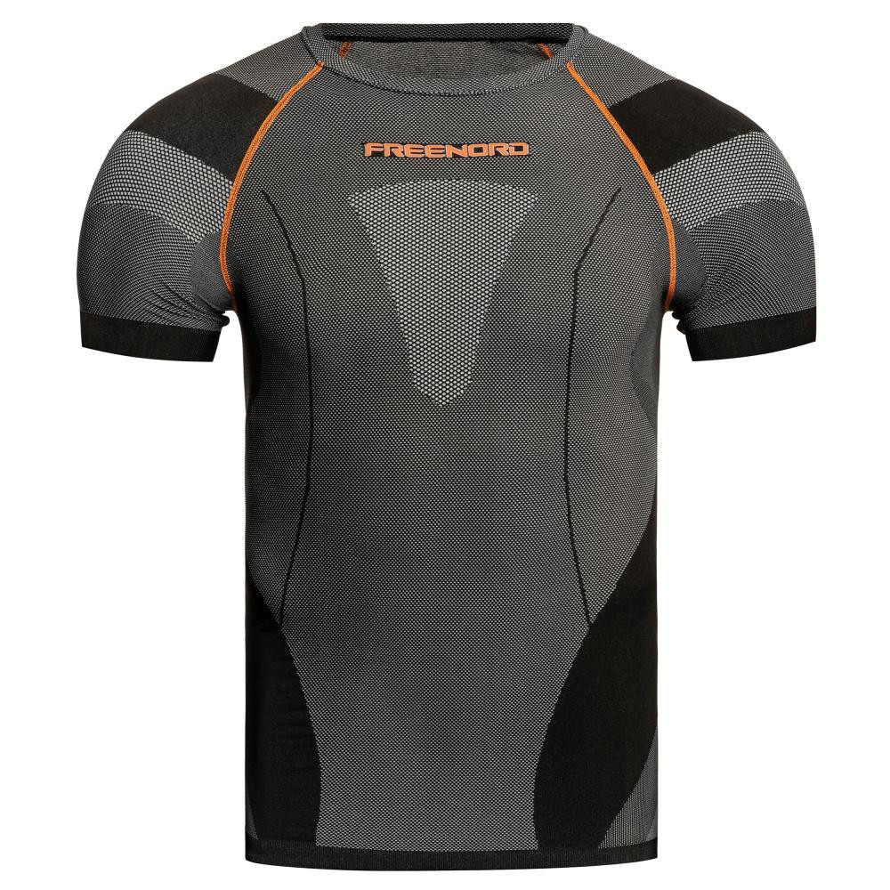 FreeNord Термоактивна футболка  DryTech Short Sleeve - Black/Orange XXL - зображення 1