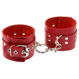   Slash Leather Rastraints Hand Cuffs, красные (2000000048772)