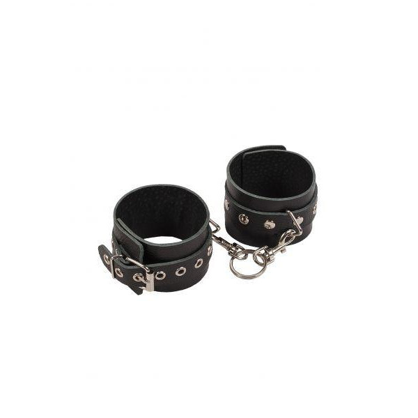 Slash Leather Restraints Hand Cuffs, black (SL280157) - зображення 1