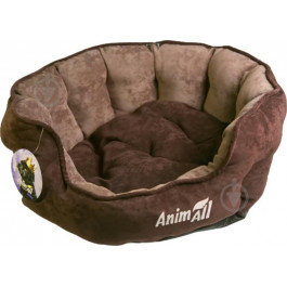   AnimAll Royal Velours М Chocolate Лежак для собак та котів, шоколад 53х47х21 см (114002)