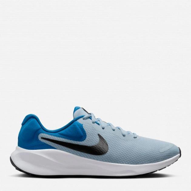 Nike Чоловічі кросівки для бігу  Revolution 7 FB2207-402 44 (10US) 28 см Lt Armory Blue/Black-Star Blue ( - зображення 1