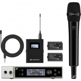   Sennheiser Dual-Channel Digital Combo Wireless System with Omni Lavalier and Handheld Mic (Q1-9)