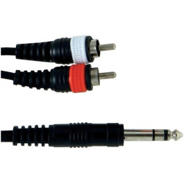   Gewa 190155 Кабель  1mini stereo jack/ 2 RCA (тюльпан 3м) (G-190155)