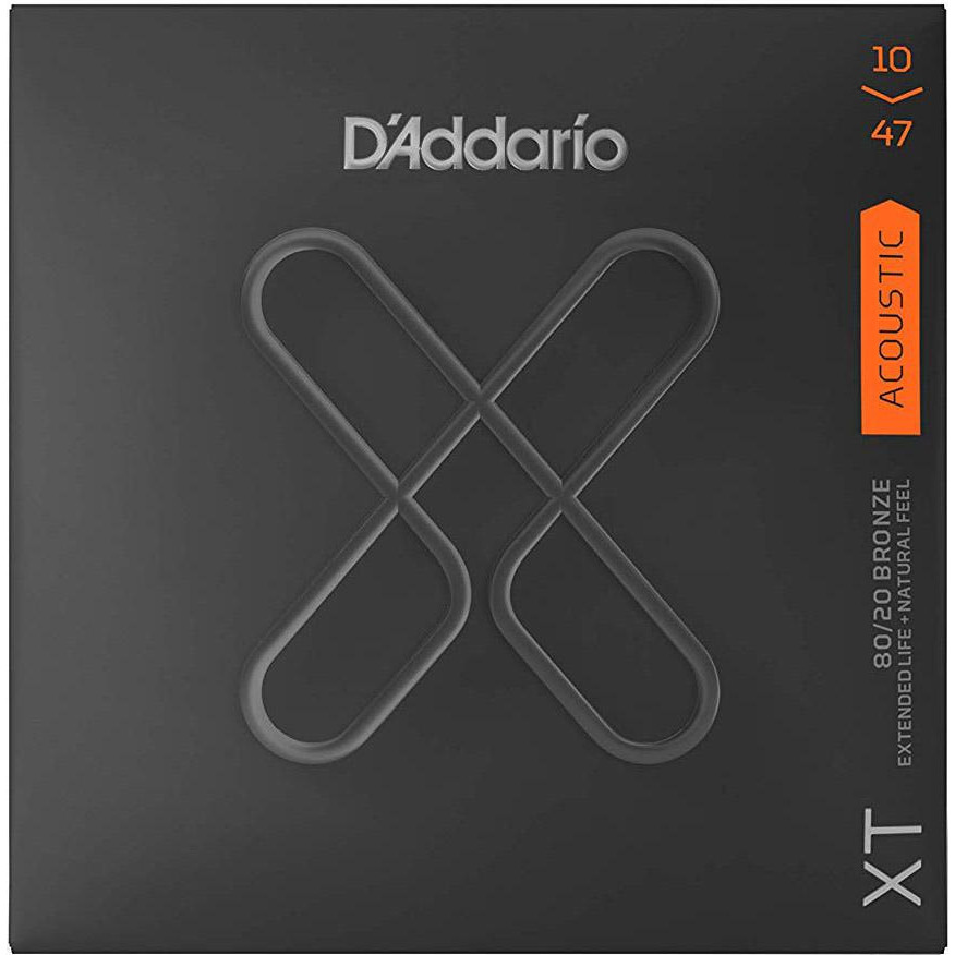 D'Addario XTABR1047 XT 80/20 Bronze Extra Light (6 струн .10-.47) - зображення 1