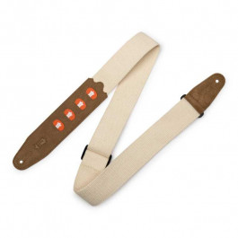   LEVY`S Ремінь  MC2PH-NAT 2' Natural Cotton Pick Holder Guitar strap