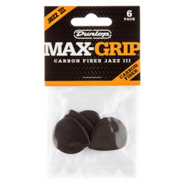   Dunlop 471P3C MAX GRIP JAZZ III CARBON PLAYER'S PACK