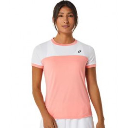 Asics Футболка спортивна women court ss top (2042A262-701) M Рожевий, Білий