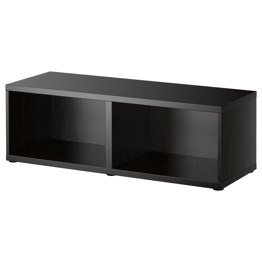 IKEA BESTA Корпус 120x40h38, черно-коричневый (702.459.52) - зображення 1