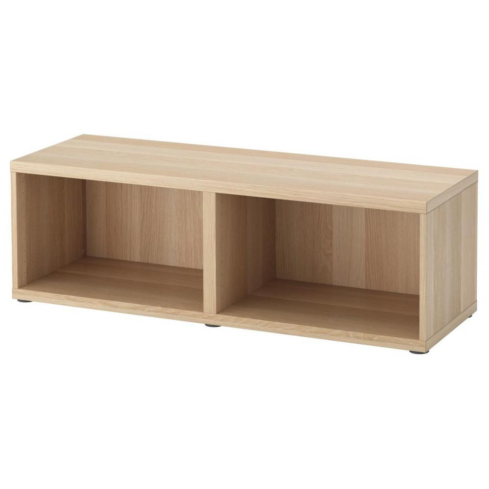 IKEA BESTA Корпус 120x40h38, беленый дуб (402.473.73) - зображення 1