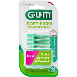   Sunstar GUM Набор межзубных щеток  Soft Picks Comfort Flex стандартный 40 шт (7630019903288)