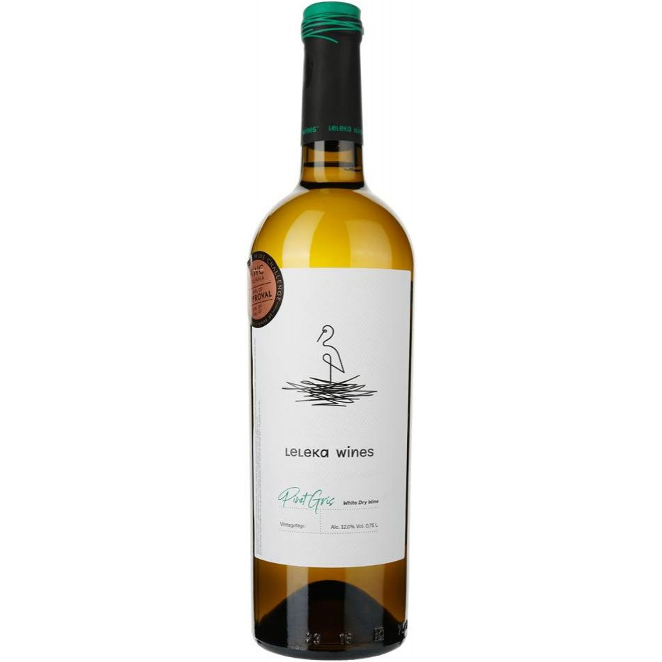 Leleka Wines Вино Pinot Gris белое сухое 0.75 л 13.5% (4820004385271) - зображення 1