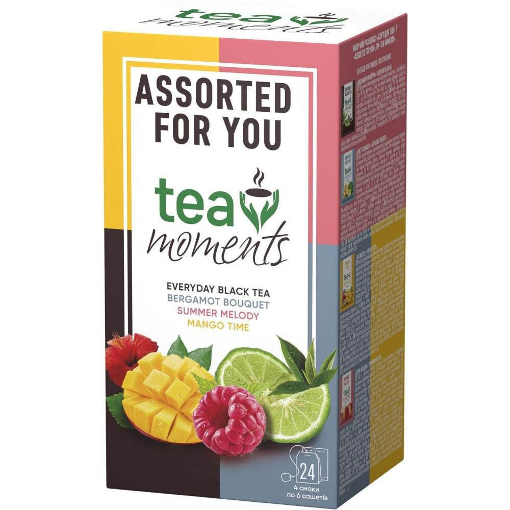 Tea Moments Набір чаїв  Assorted for You 4 види, 24*1,7 г (4823118600926) - зображення 1