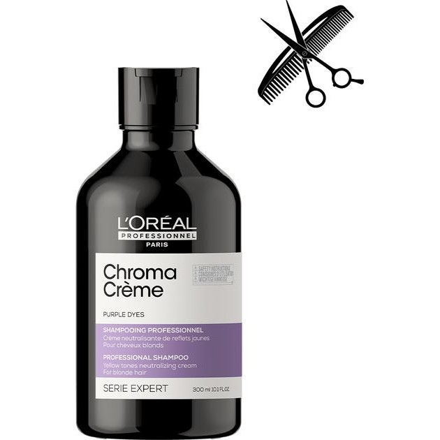 L'Oreal Paris Serie Expert Chroma Creme Professional Shampoo Purple Dyes 300ml - зображення 1