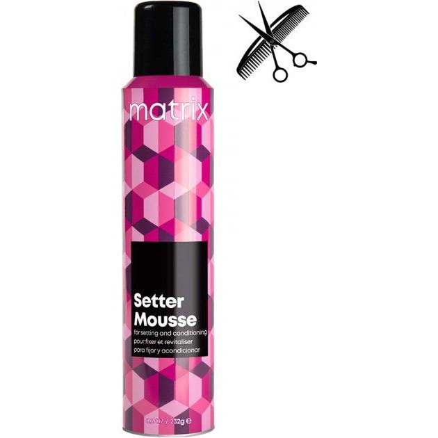 Matrix Професійний мус  Styling Setter Mousse для фіксації форми та надання об&#39;єму волоссю 232 г (88448 - зображення 1