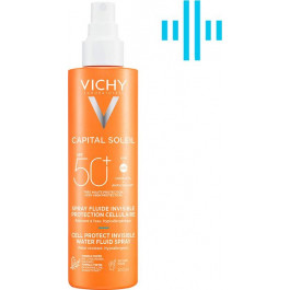   Vichy Солнцезащитный водостойкий спрей-флюид  Capital Soleil для тела SPF50+ 200 мл (3337875810869)