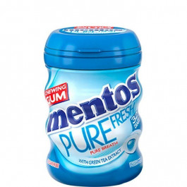   Mentos Жувальна гумка  Pure Fresh М&#039;ята, з екстрактом зеленого чаю, 56 г (8935001725367)