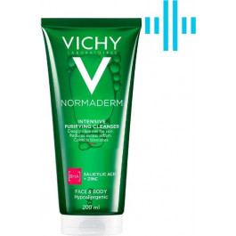   Vichy Очищуючий гель для вмивання  Normaderm Phytosolution, для жирної, схильної до недоліків шкіри, 200 м