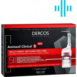   Vichy Средство против выпадения  Dercos Aminexil Clinical 5 комплексного действия для мужчин 21 х 6 мл (33