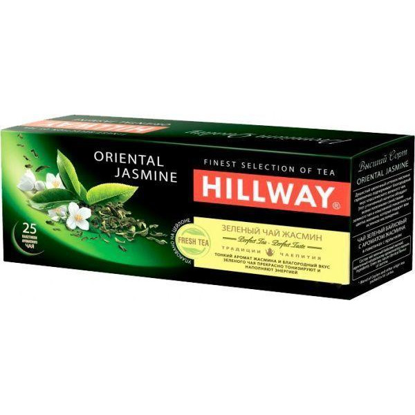 Hillway Чай зеленый Hillway Oriental Jasmine с ярлыком 25*2г/уп (8886300990119) - зображення 1